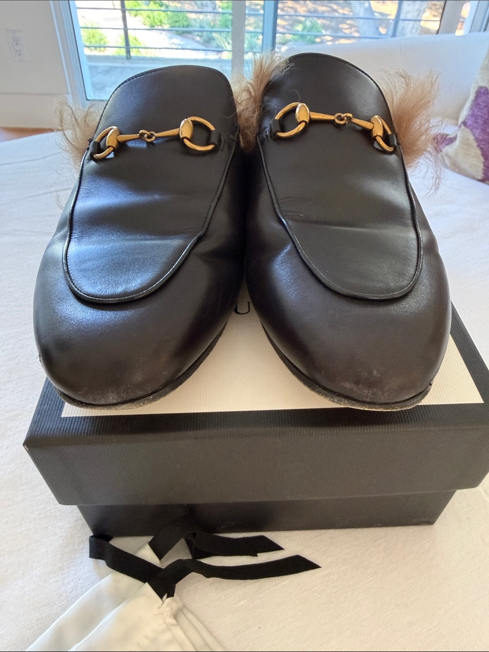 Gucci Princetown Mules size 40.5 black - Picture 2 of 6